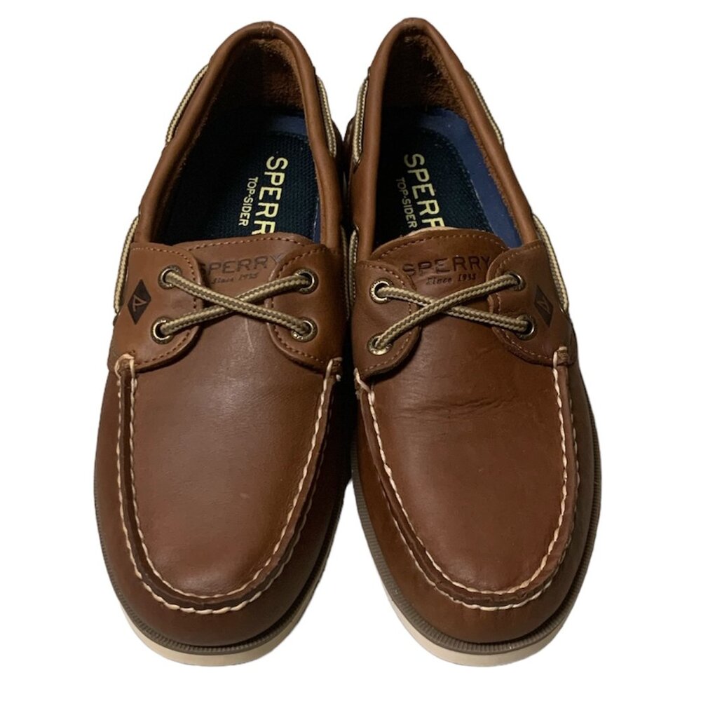 Men’s Sperry Leeward X Lace Tan Boat Shoe Size 7
